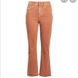 NWT LOFT High Waist Flare Crop Jeans